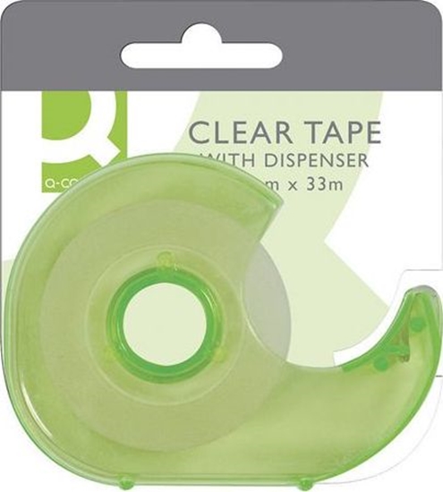 Picture of Q-Connect Tama biurowa z dyspenserem 19mm, 33m, mix kolorów