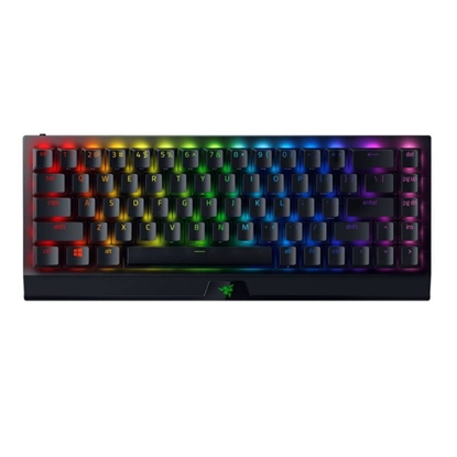 Picture of Razer  Razer BlackWidow V3 Mini HyperSpeed Gaming keyboard USB+RF Wireless+Bluetooth Yellow Switch, Black