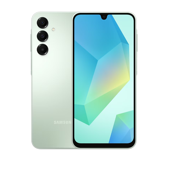 Изображение Samsung Galaxy | A16 (A165) | Green | 6.7 " | Super AMOLED | 1080 x 2340 pixels | Mediatek | Helio G99 | Internal RAM 4 GB | 128 GB | microSDXC | Dual SIM | 4G | Main camera resolution 50+5+2 MP | Secondary camera resolution 13 MP | Android | 14 | 5000 mA