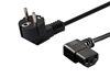 Picture of SAVIO Power cable Schuko (M) angled – IEC C13, 1.2 m CL-115