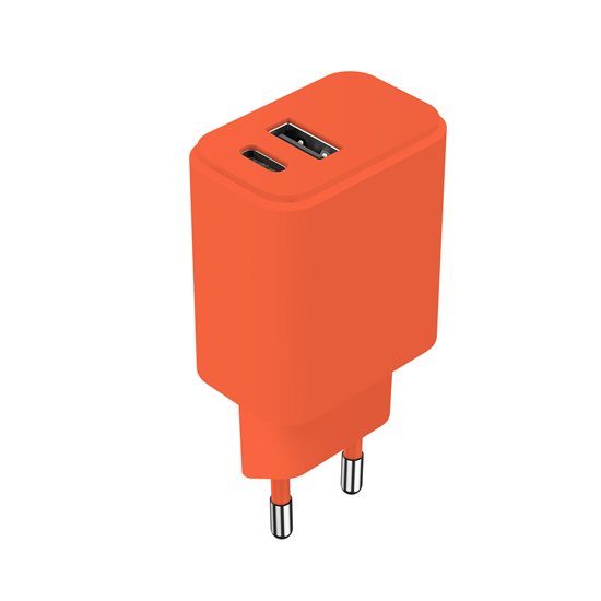 Picture of Setty charger USB + USB-C 20W LSIM-AC-2010 orange