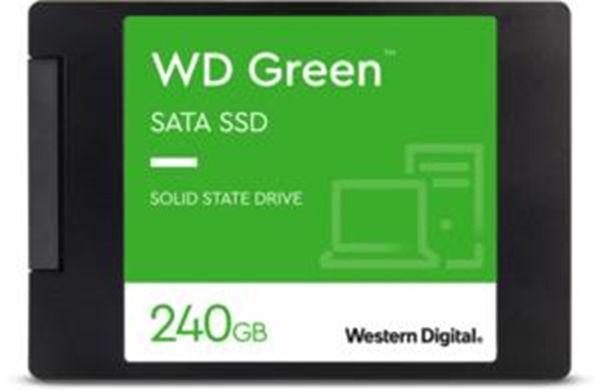 Picture of SSD|WESTERN DIGITAL|Green|240GB|SATA 3.0|SLC|Read speed 545 MBytes/sec|2,5"|MTBF 1000000 hours|WDS240G3G0A