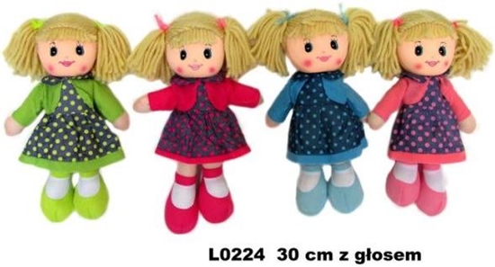Picture of Sun-Day Lalka szmacianka z gosem, 30 cm (L0224)