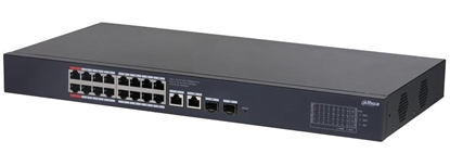 Attēls no Switch|DAHUA|Desktop/pedestal|Rack|16x10Base-T / 100Base-TX / 1000Base-T|2xSFP|PoE ports 16|CS4220-16GT-240