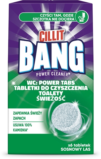 Picture of TABLETKI DO CZYSZCZENIA TOALETY CILLIT BANG A6 SOSNOWY LAS
