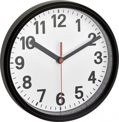Picture of TFA 60.3538.01 Analogue radio wall clock black