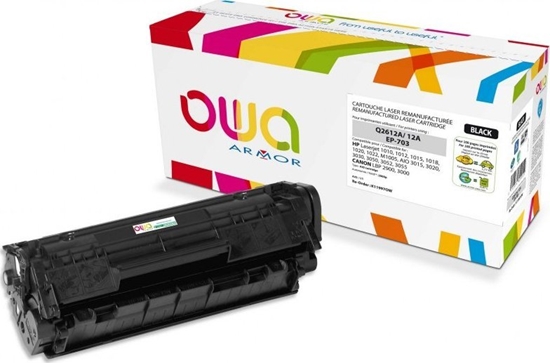 Picture of Toner Armor Toner OWA Armor do HP Laserjet 1010, 1012, 1015, 1020, 1022, M1005, AIO 3015, , 2000 stron, Q2612A, czarny/black