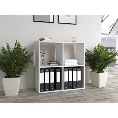 Attēls no Topeshop MALAX 2X2 BIEL living room bookcase
