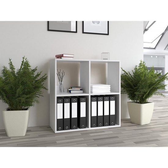 Picture of Topeshop MALAX 2X2 BIEL living room bookcase