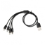 Attēls no Universal 4 in 1 charging cable I-BOX USB IKUM4W1
