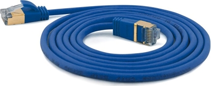 Attēls no Wantec Wantec wW Patch CableCat.7 RohCable extra thin (plug CAT6A) SSTP blue 1,0m (7131)