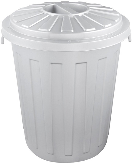 Picture of Waste bin Mats 23L Maxi O36x42cm silver 4001515213950