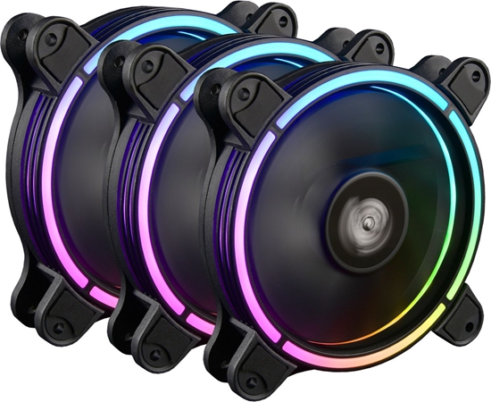Picture of Wentylator Enermax T.B. RGB AD. 120mm 3-pack (UCTBRGBA12P-BP3)