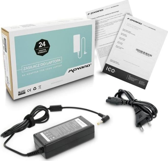 Picture of Zasilacz do laptopa Movano 65 W, 1.7 mm, 3.42 A, 19 V (ZZ/ACE19342)