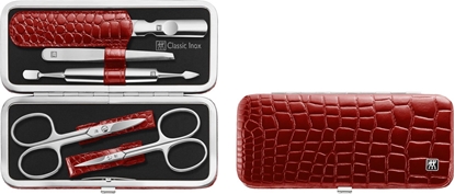 Picture of Zwilling Manicure & Pedicure Set 5pcs with Nail Scissors, leather