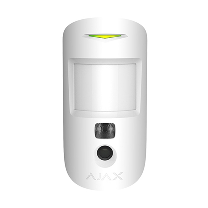 Изображение Ajax Motion detector with a photo camera MotionCam (white)