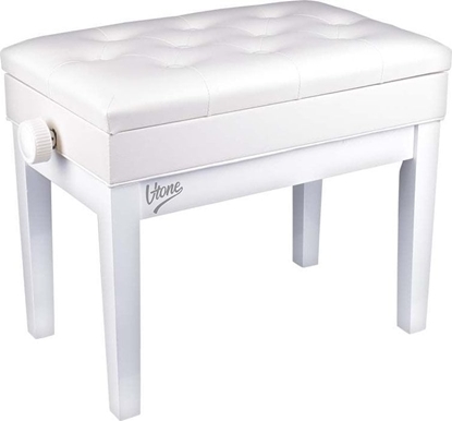 Attēls no Alkotest AWA DO PIANINA FORTEPIANU REGULOWANA SOLIDNA STABILNA ZE SCHOWKIEM BIAA