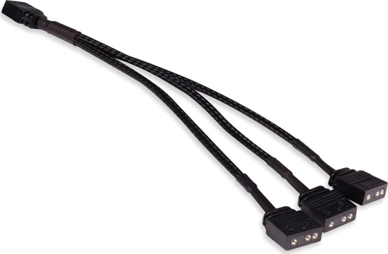 Picture of Alphacool Rozganik aRGB 3-Pin auf 3x 3-Pin 15cm Czarny
