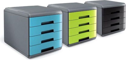 Attēls no Arda organizer MyDesk szaro-biay 4 szuflady (18P4PB)