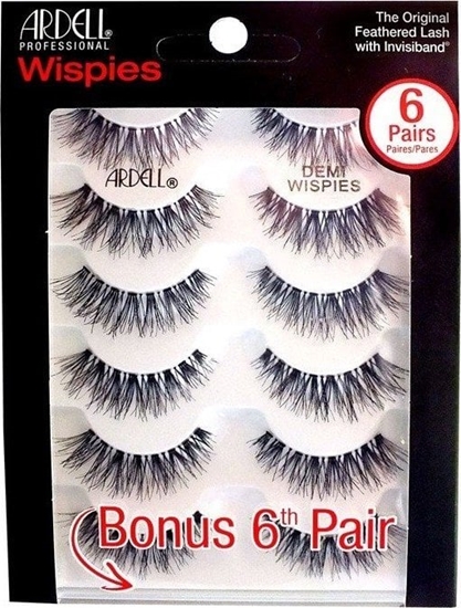 Изображение ARDELL_Demi Wispies 6-Pack sztuczne rzsy na pasku sze par Black