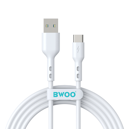 Изображение BWOO Cable USB - USB-C 2m 3A white