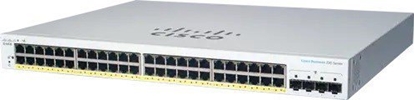 Picture of Cisco Cisco switch CBS220-48P-4G, 48xGbE RJ45, 4xSFP, PoE+, 382W - REFRESH