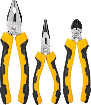Picture of Deli Zestaw szczypiec uniwersalnych Deli Tools EDL2008-3, 3 elementy