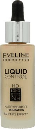 Изображение Eveline Liquid Control HD Podkad do twarzy z dropperem nr 015 Light Vanilla 32ml