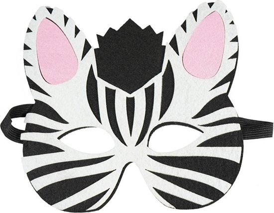 Изображение Filcowa maska zwierztka - zebra