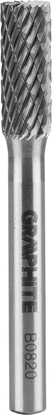 Изображение Graphite FREZ DO METALU HM TYP B (WALCOWY Z OSTRZAMI NA GÓRZE) 8 X 20 MM TRZPIE 6 X 45 MM 55H356 GRAPHITE