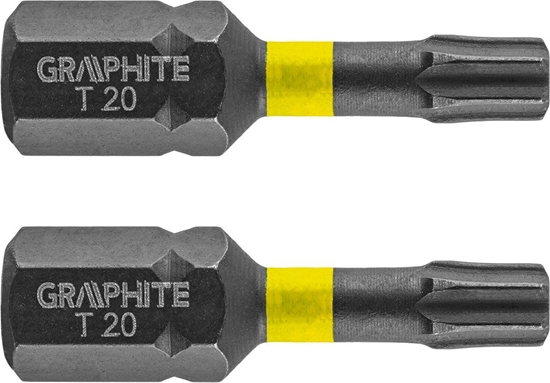 Изображение Graphite Kocówka wkrtakowa (Bity udarowe TX20 x 25 mm, 2 szt.)