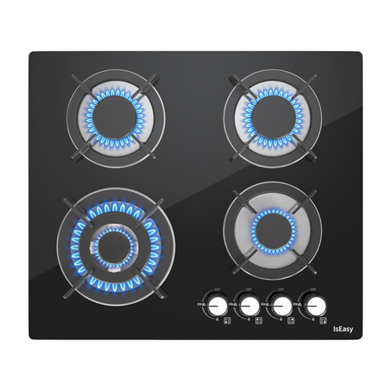 Изображение IsEasy MGBG-604B glass gas hob