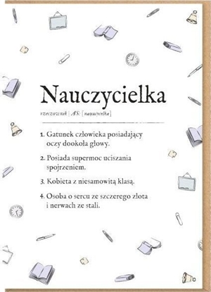 Изображение Karnet okolicznociowy Nauczycielka