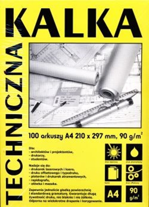 Изображение Koh I Noor Kalka techniczna A4 100 arkuszy