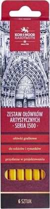 Изображение Koh I Noor Zestaw oówków artystycznych seria 1500 6szt.