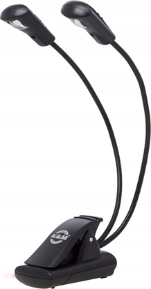Изображение König & Meyer K&M 12243 Music Stand Light Double LED FlexLight