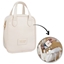 Изображение Kosmetyczka organizer na kosmetyki z rczk 17x7x19cm kremowa KS128B