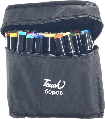 Picture of LeanToys Zestaw Pisaków Markerów Touch 60 Szt Torba Markery Alkoholowe