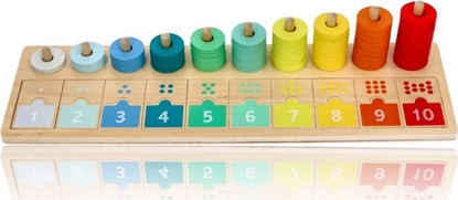 Attēls no Lelin Drewniana Ukadanka Nauka Liczenia