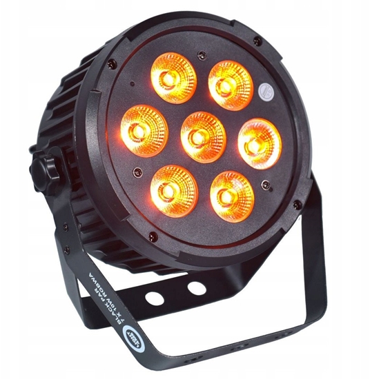 Picture of LIGHT4ME BLACK PAR 7x10W RGBWA LED mocny lekki