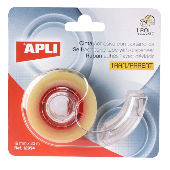 Picture of Līmlentes turētājs APLI ar līmlenti 19mm x 33m