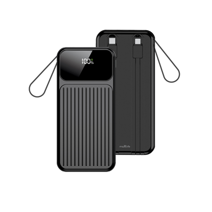 Picture of Maxlife power bank with built-in cables MXPB-06 PD