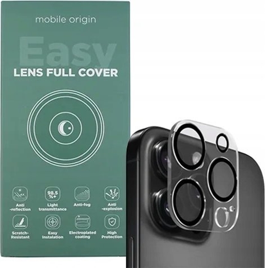 Изображение Mobile Origin Szko hartowane na aparat do Apple Easy Lens Full Cover - iPhone 15 Pro / 15 Pro Max