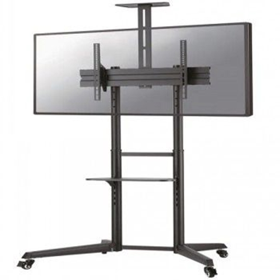 Изображение NEOMOUNTS BY NEWSTAR MOBILE FLOOR STAND INCL. AV- AND CAM SHELF (HEIGHT ADJUSTABLE: 128,5-145 CM)