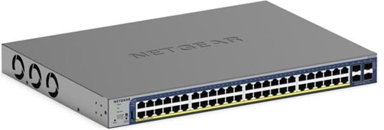 Picture of NETGEAR Smart GS752TXUP - V3 - Switch - L3 Lite - Smart - 48 x 10/100/1000 (PoE++) + 4 x 10 Gigabit SFP+ - Desktop, an Rack montierbar - PoE++