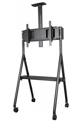 Изображение NEWSTAR MOBILE FLAT SCREEN FLOOR STAND (HEIGHT: 110 - 144 CM) 32-65" BLACK