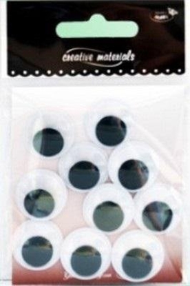 Attēls no Oczy samoprzylepne okrge 20mm 10szt