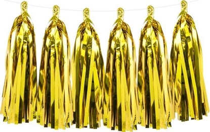 Изображение Party Deco Girlanda frdzle DIY, zota, 1,5 m. uniwersalny