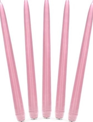 Изображение Party Deco wieca stokowa matowa, jasny róy, 24 cm, 10 szt. uniwersalny