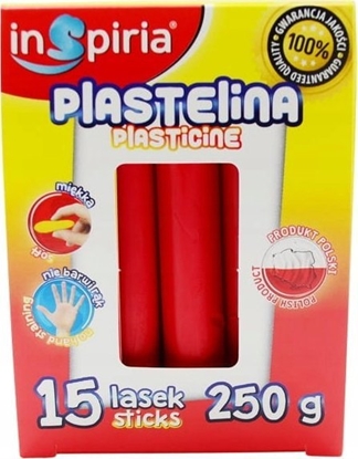 Изображение Plastelina czerwona 15 lasek 250g